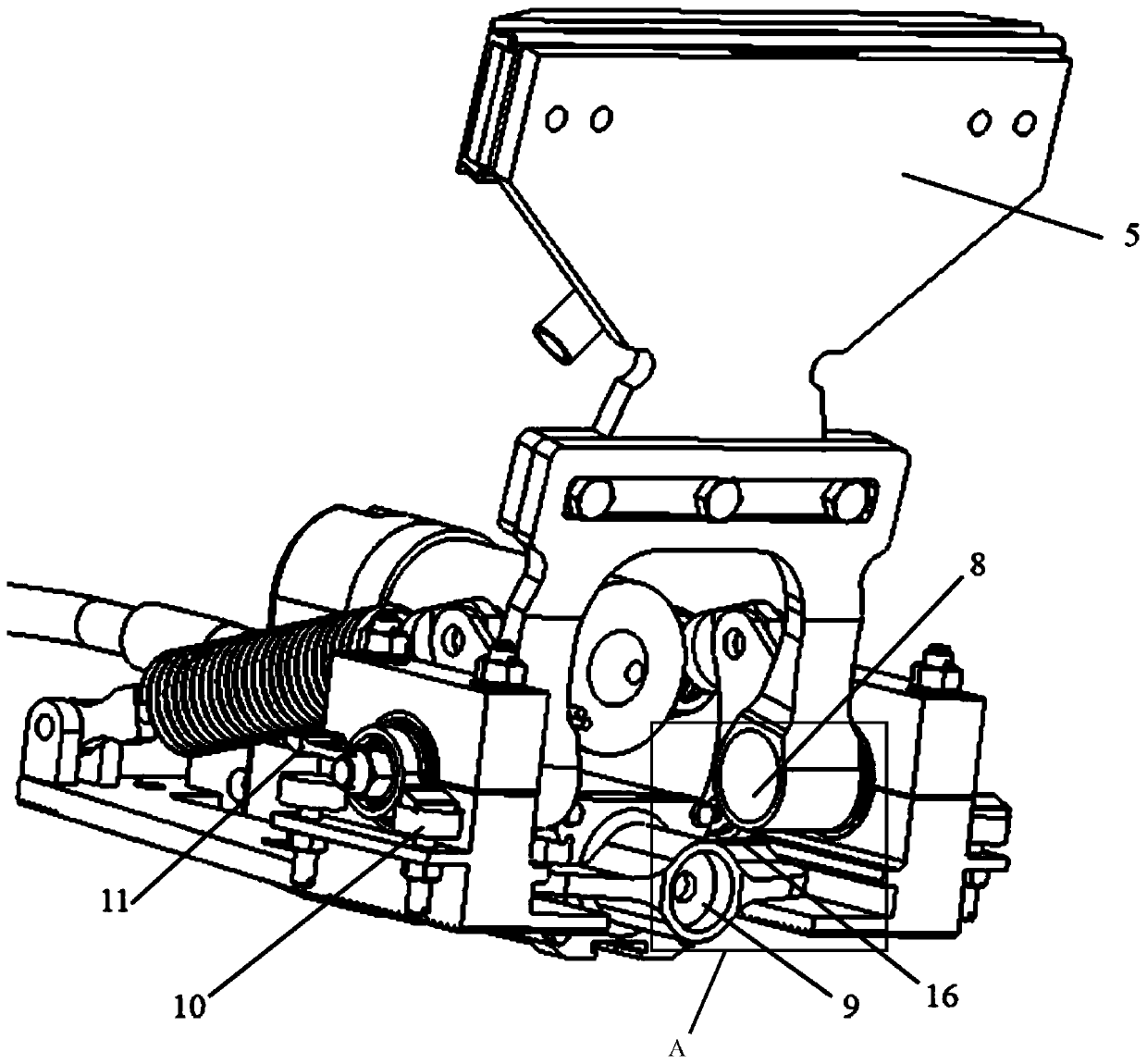 A lower contact automatic current collector