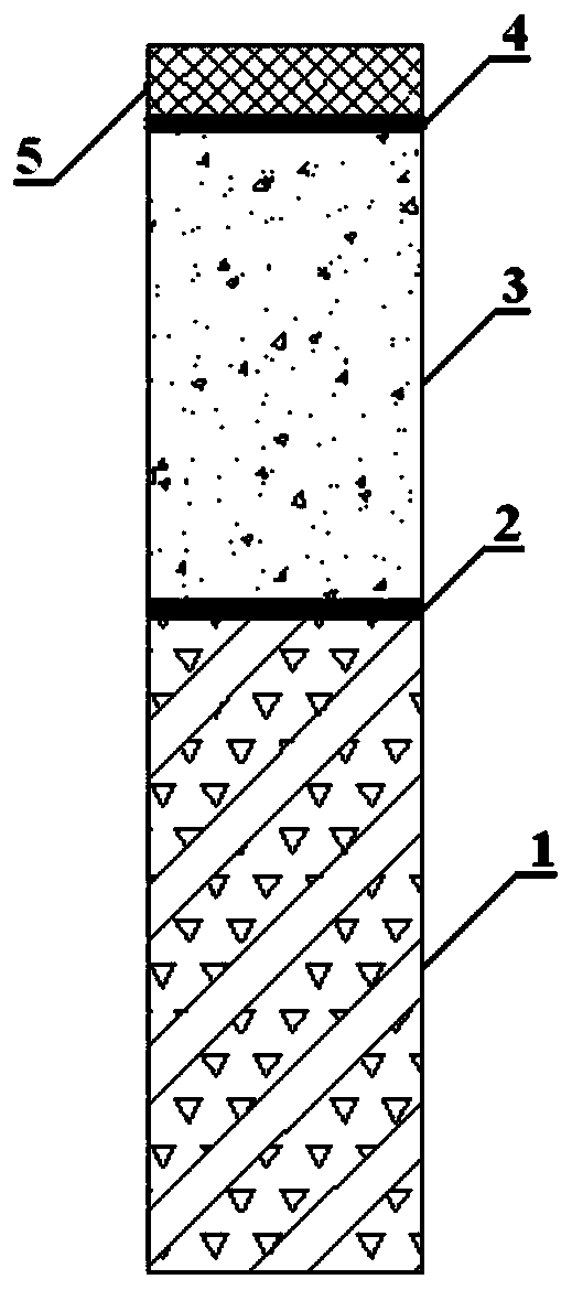 Composite fabricated cement concrete pavement structure and construction method thereof