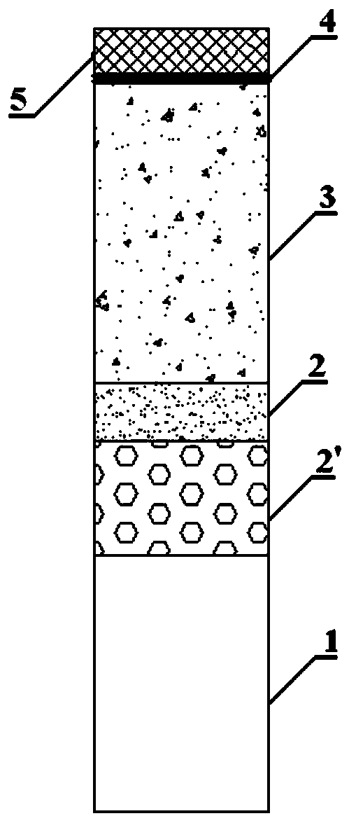 Composite fabricated cement concrete pavement structure and construction method thereof