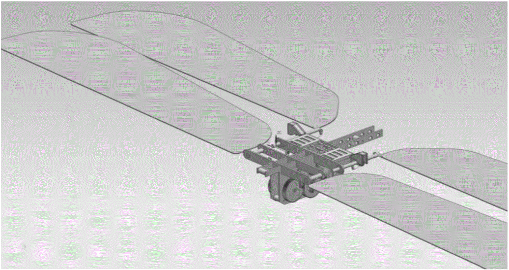 Miniature dragonfly-like double-flapping-wing aircraft
