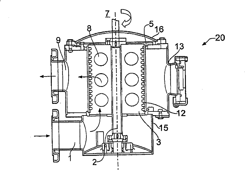 Filter for a fabric dyeing machine