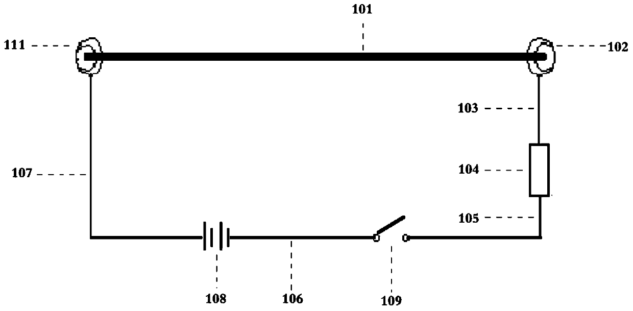 wire-cable-unit-length-direct-current-resistance-measuring-device-and