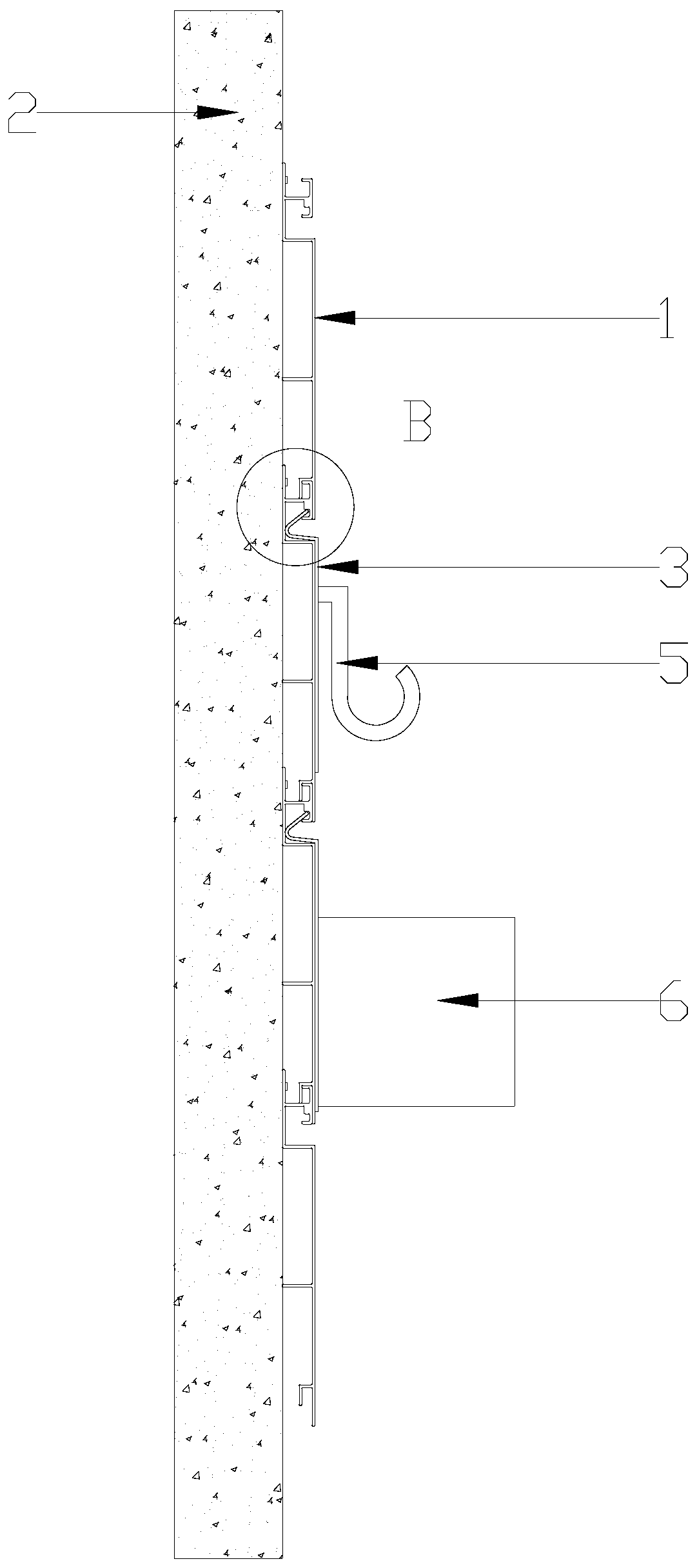 Clamping slot-type integrated wallboard capable of accommodating articles