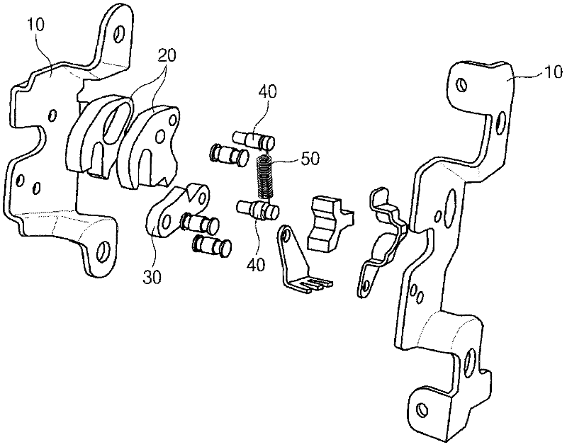 Seat latch structure