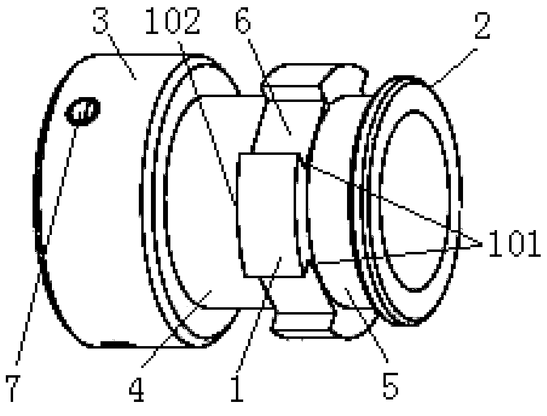 Connector assembly and tail attachment thereof