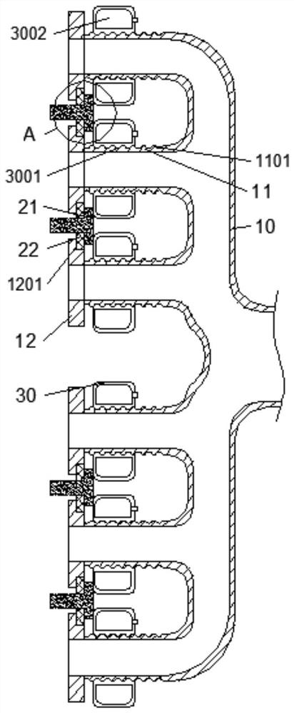 Stable pipeline type exhaust manifold