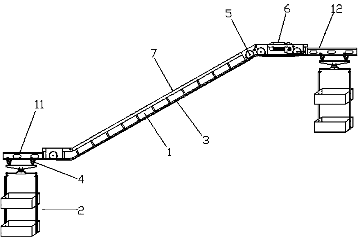 Rail crane climbing mechanism