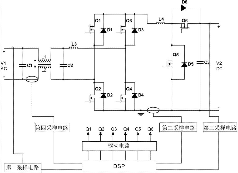High-efficiency high-power-factor two-way AC/DC converter