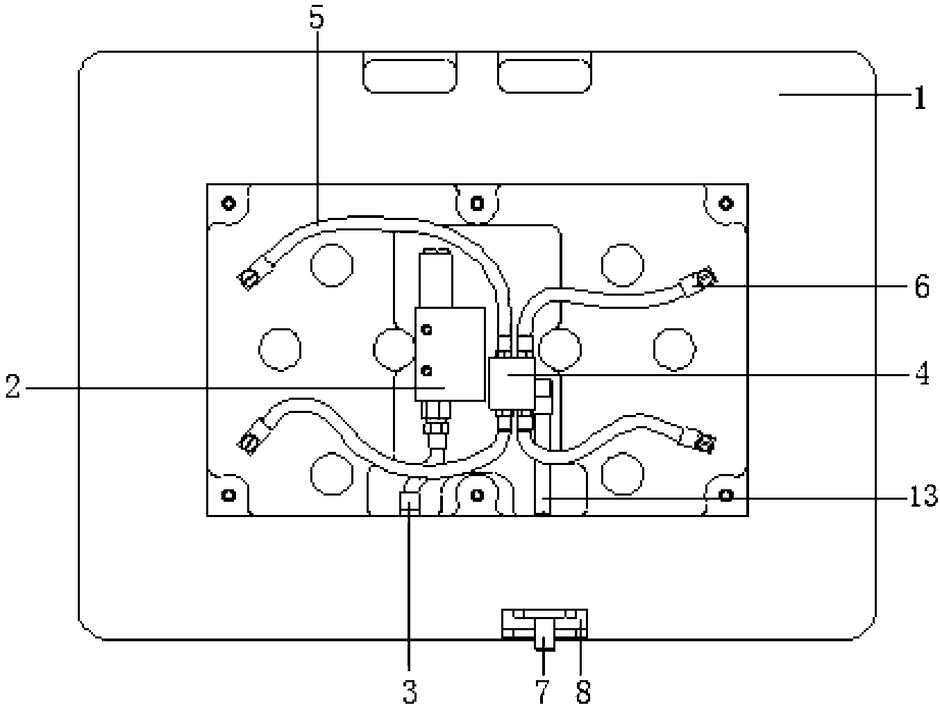 Adsorption jig with built-in vacuum generator