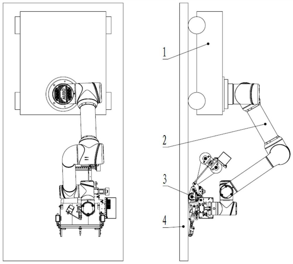 Intelligent pasting robot device and automatic pasting method