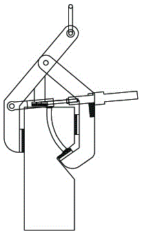 Locking mechanism of lifting appliance for metro segments