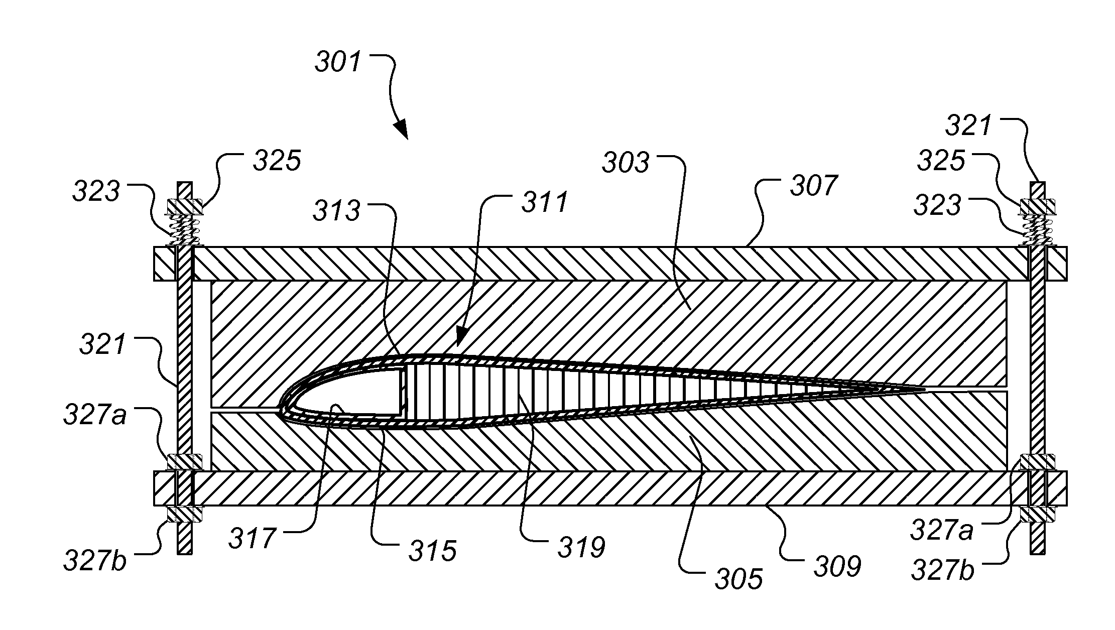 System and Method of Manufacturing a Composite Structure in a Closed Cavity Mold