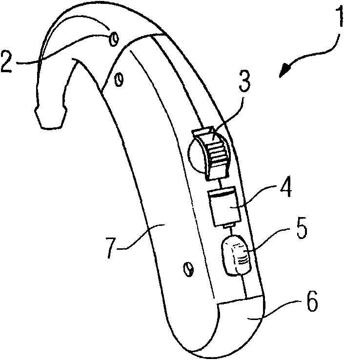 Hearing aid with a battery compartment and battery compartment for a hearing aid with a lock mechanism for the battery compartment