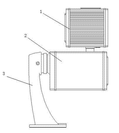 Transmission structure of PTZ (Pan/Tilt/Zoom) camera