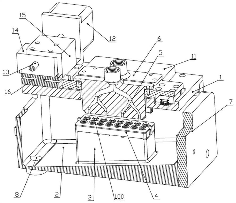 Chip flushing device