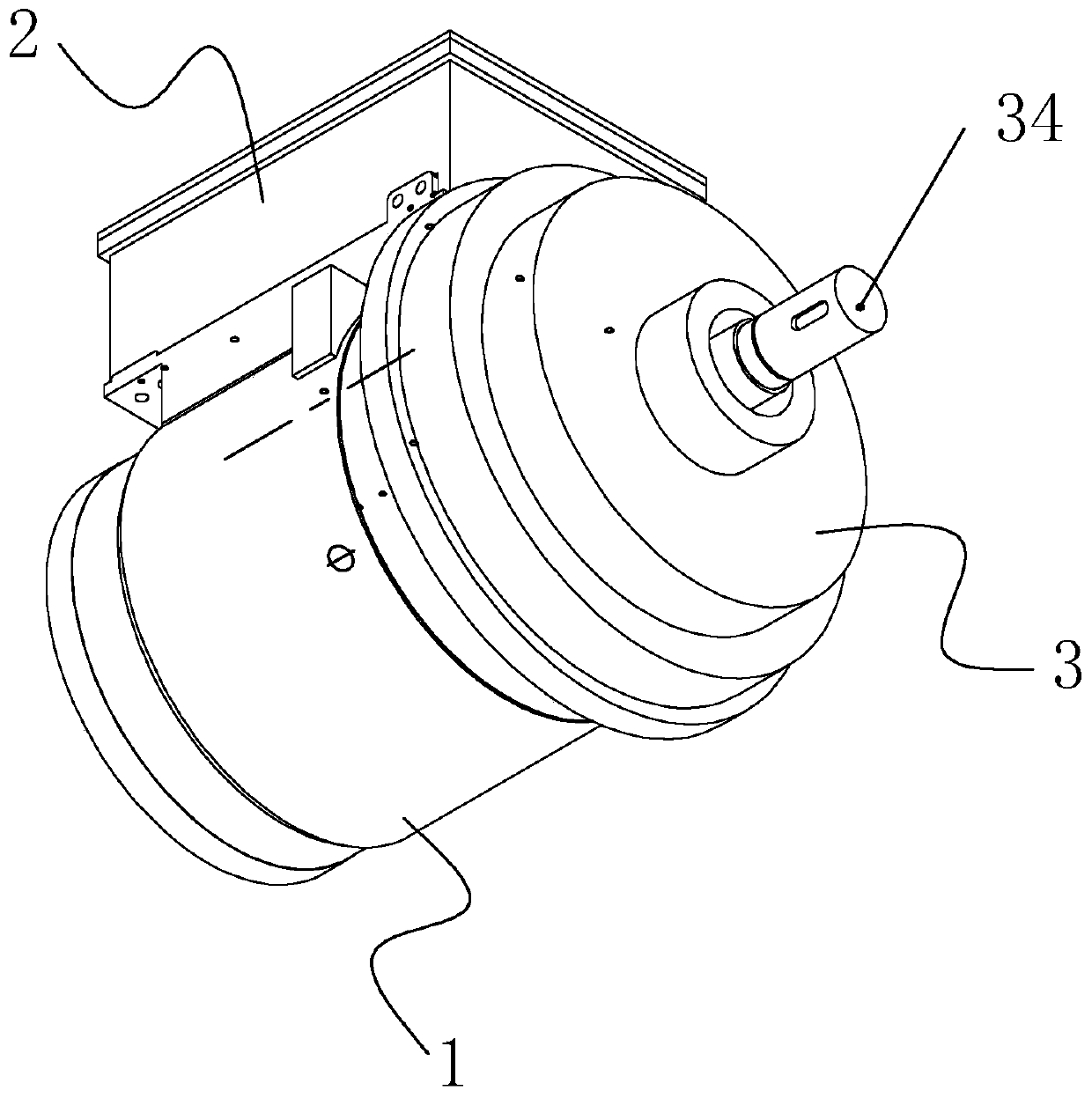 Motor and controller integrated structure water cooling system