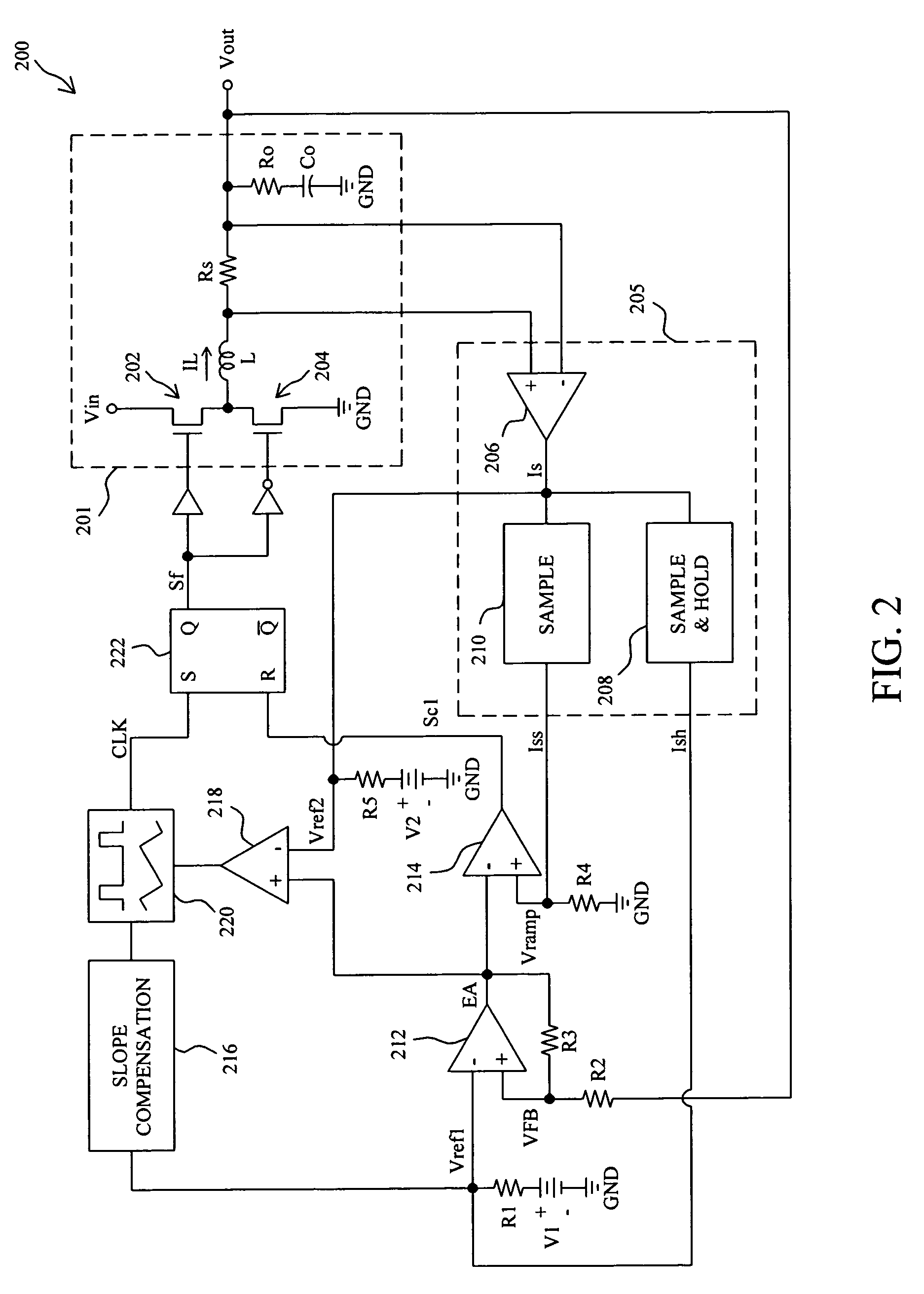 Fixed-frequency current mode converter and control method thereof