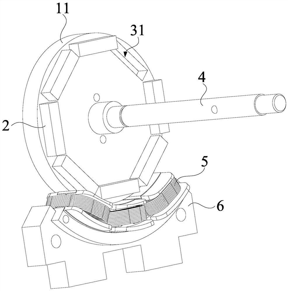 Rotor, motor, food processor, air supply device and household appliance