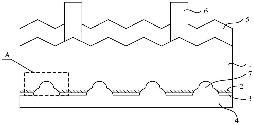 Substrate for PERC battery, and PERC battery and preparation method thereof