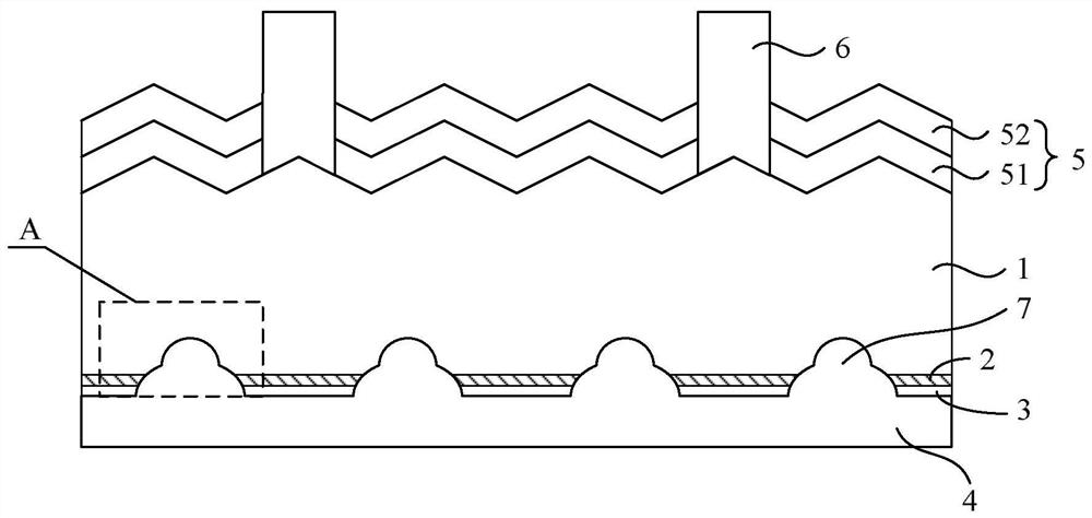 Substrate for PERC battery, and PERC battery and preparation method thereof