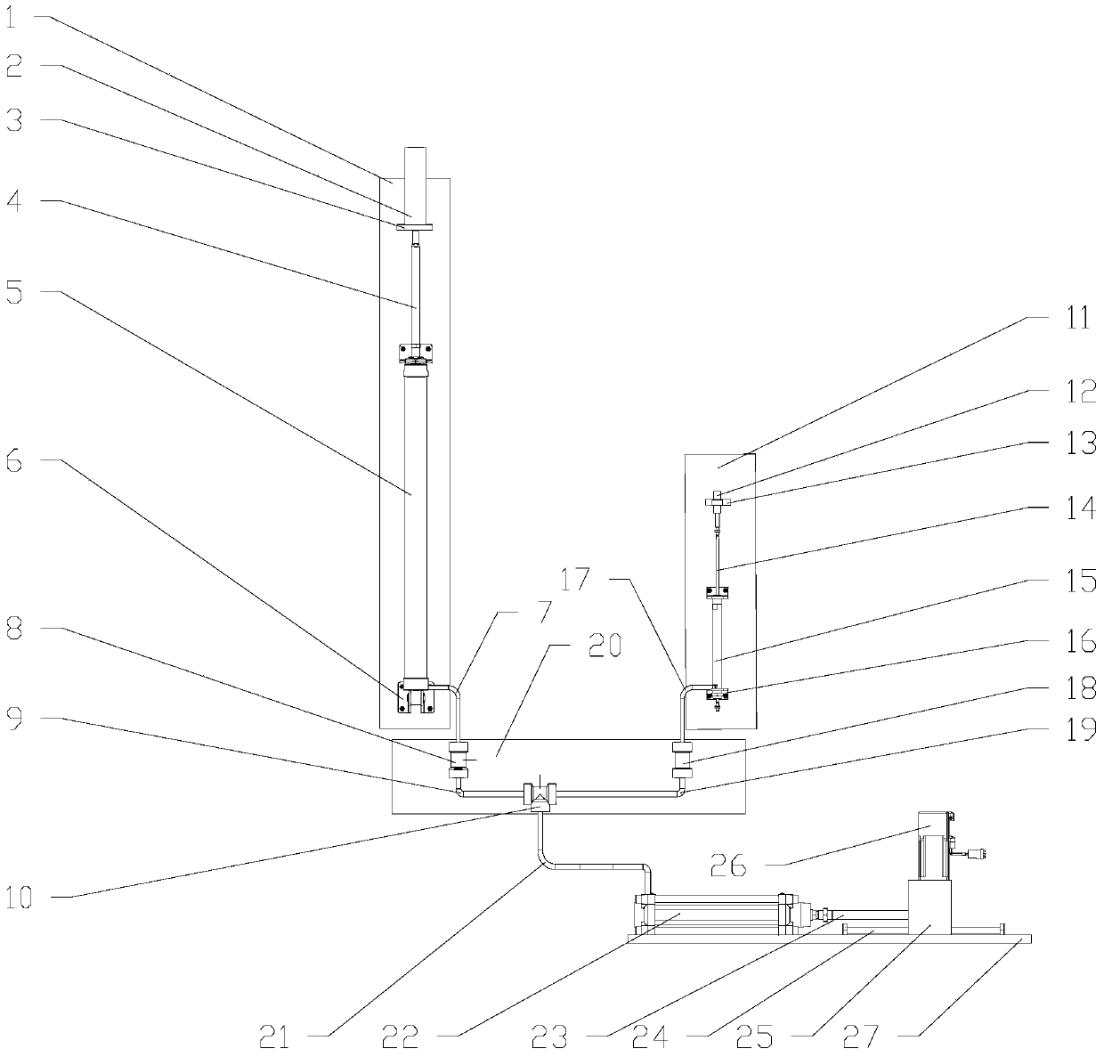 A high-precision measuring device for large-stroke displacement based on the working principle of dynamic balance