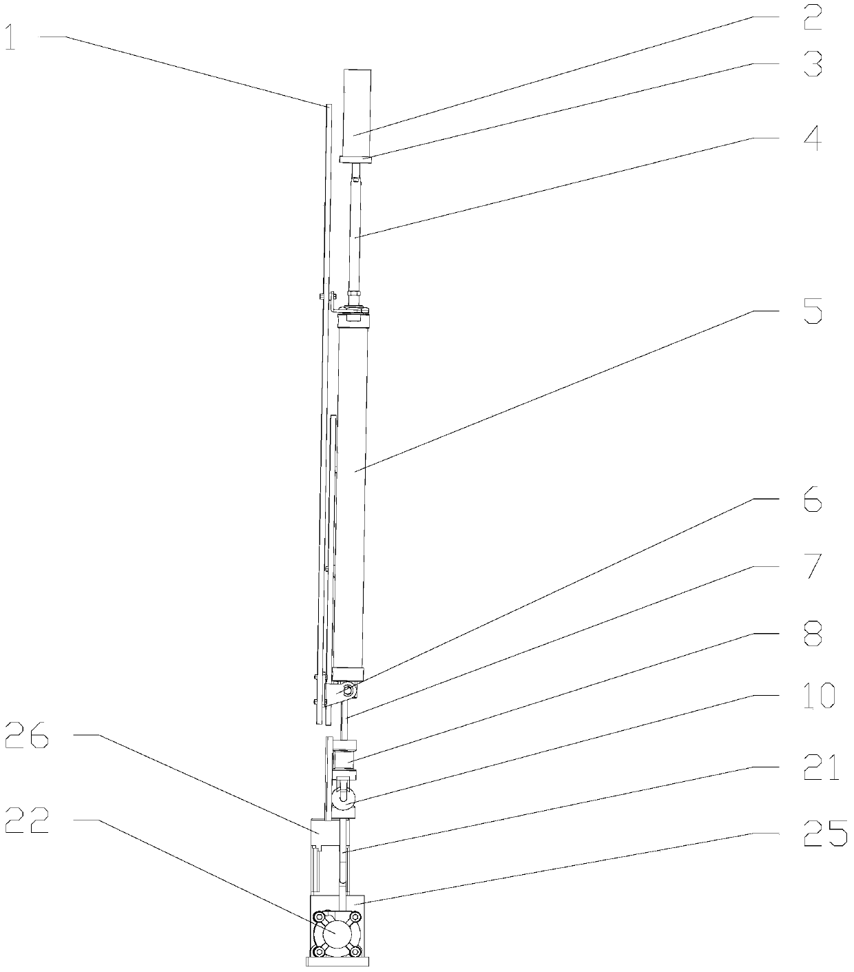 A high-precision measuring device for large-stroke displacement based on the working principle of dynamic balance