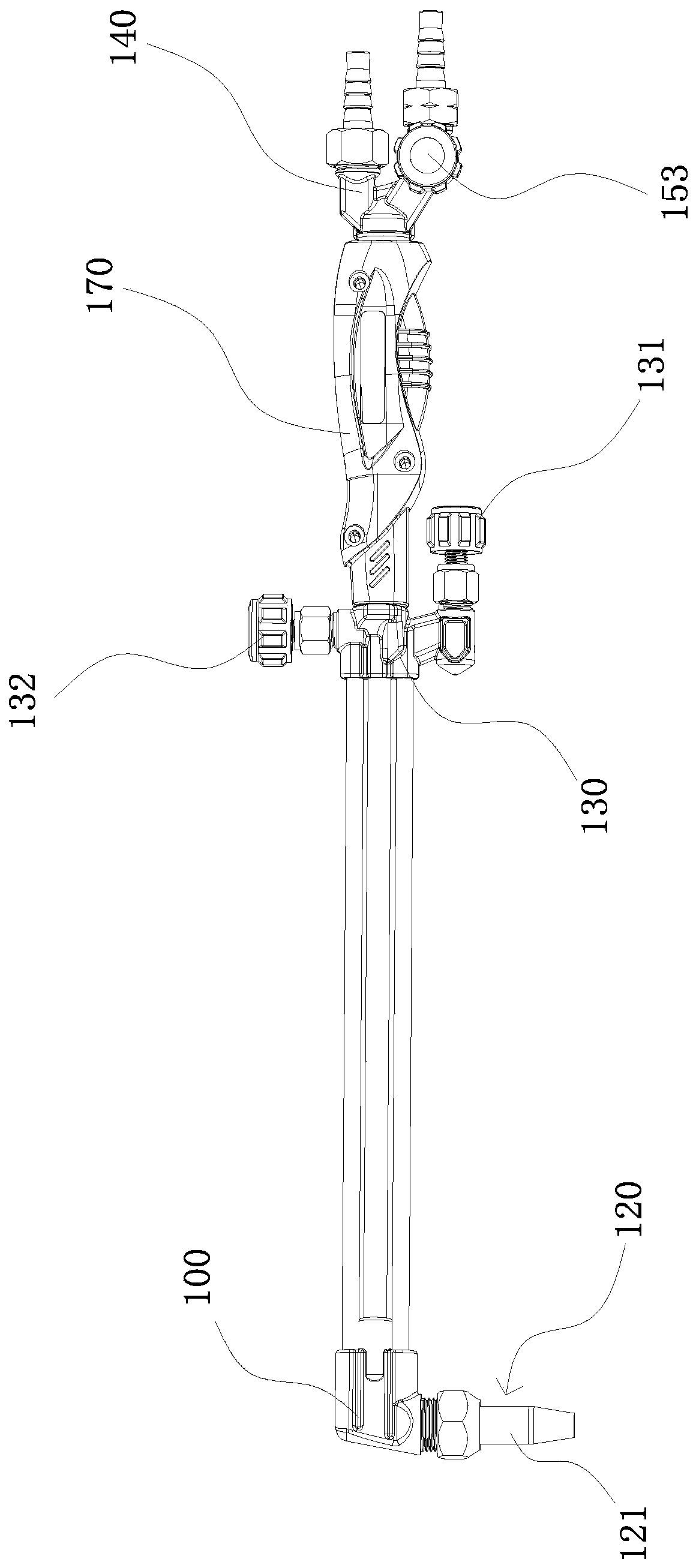 Anti-backfire cutting torch