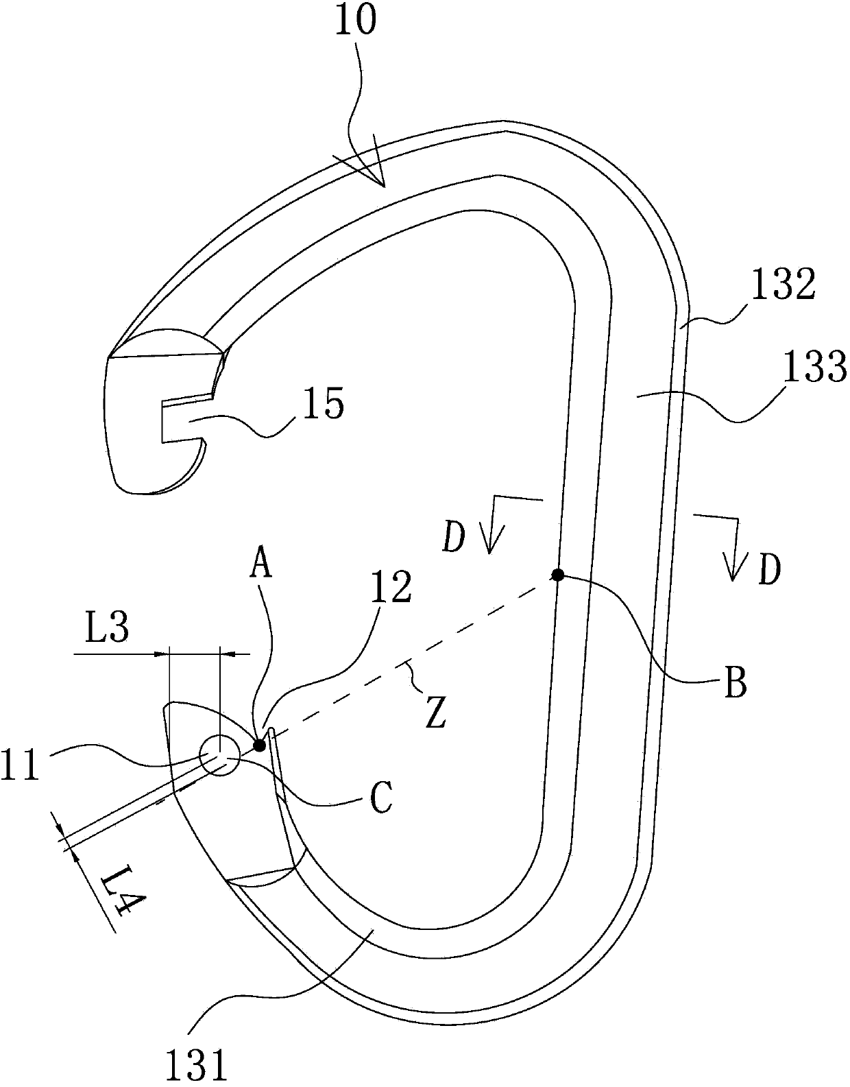 Mountain-climbing hook and processing technology thereof