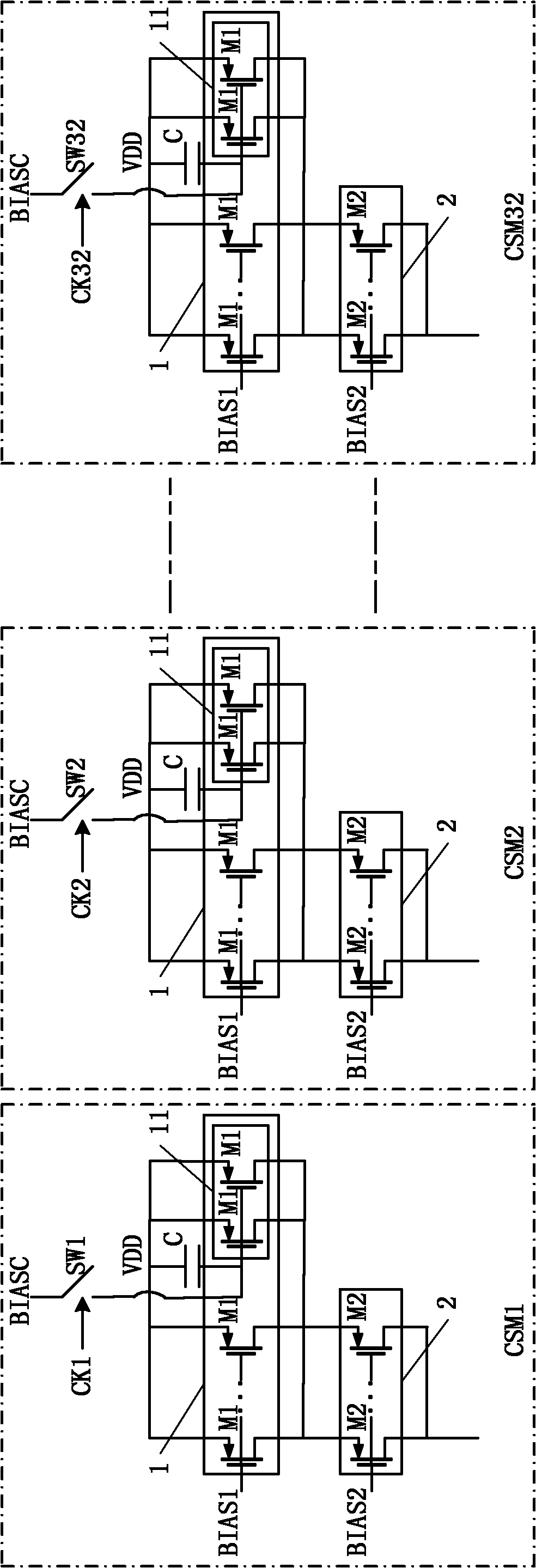 Dynamic correction circuit for current source of current-steering digital-to-analog convertor