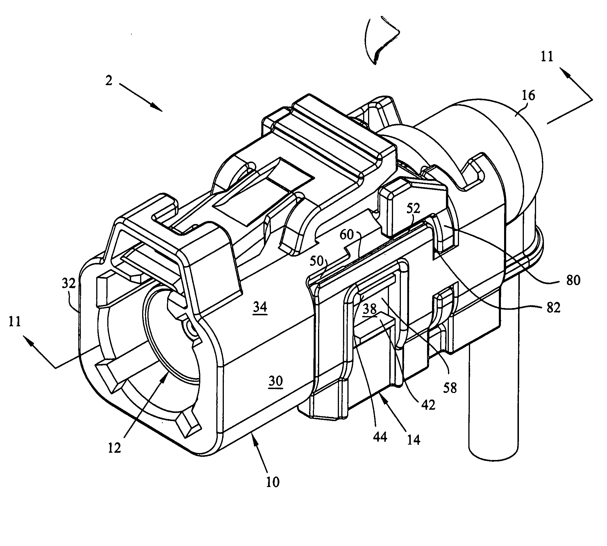 Cable exit for an electrical connector assembly