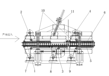 Rock wool pleating machine and pleating method thereof