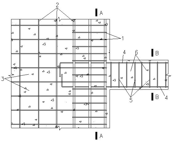 Perforated steel plate concrete shear wall connecting beam provided with stud