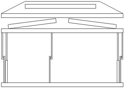 Double-layer folding house