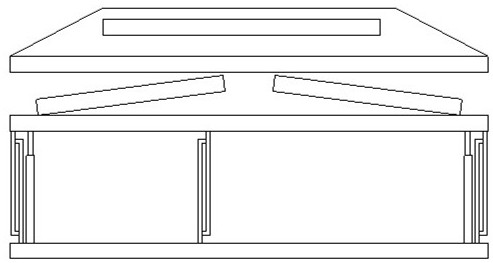 Double-layer folding house