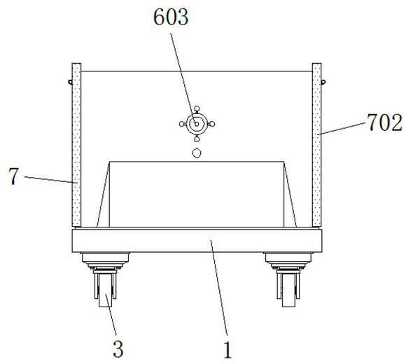Stone machining transportation device with guide structure