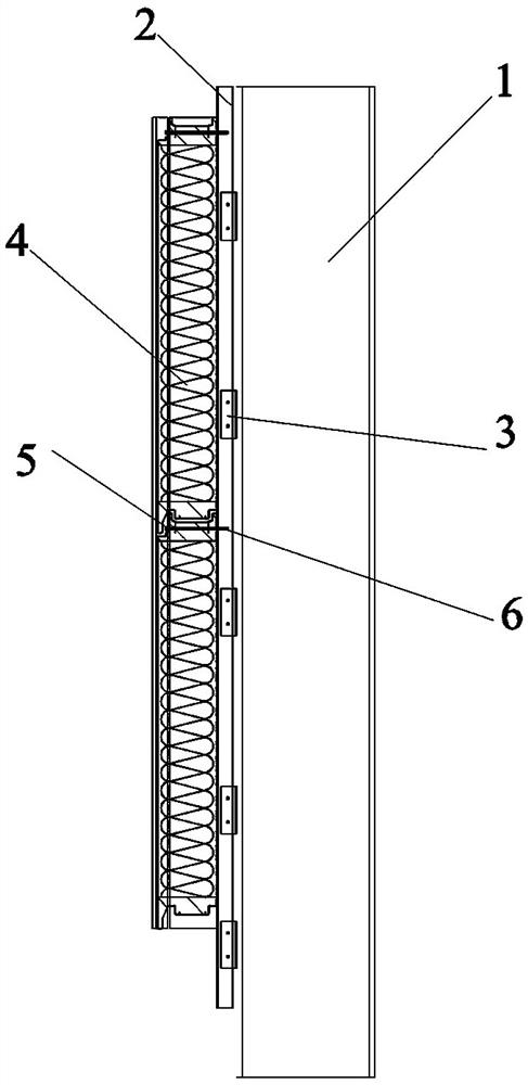 Blind nail transverse planking structure and construction method thereof