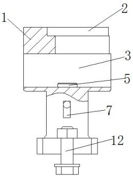 A device for assembling a transmission shaft with a self-destruct function