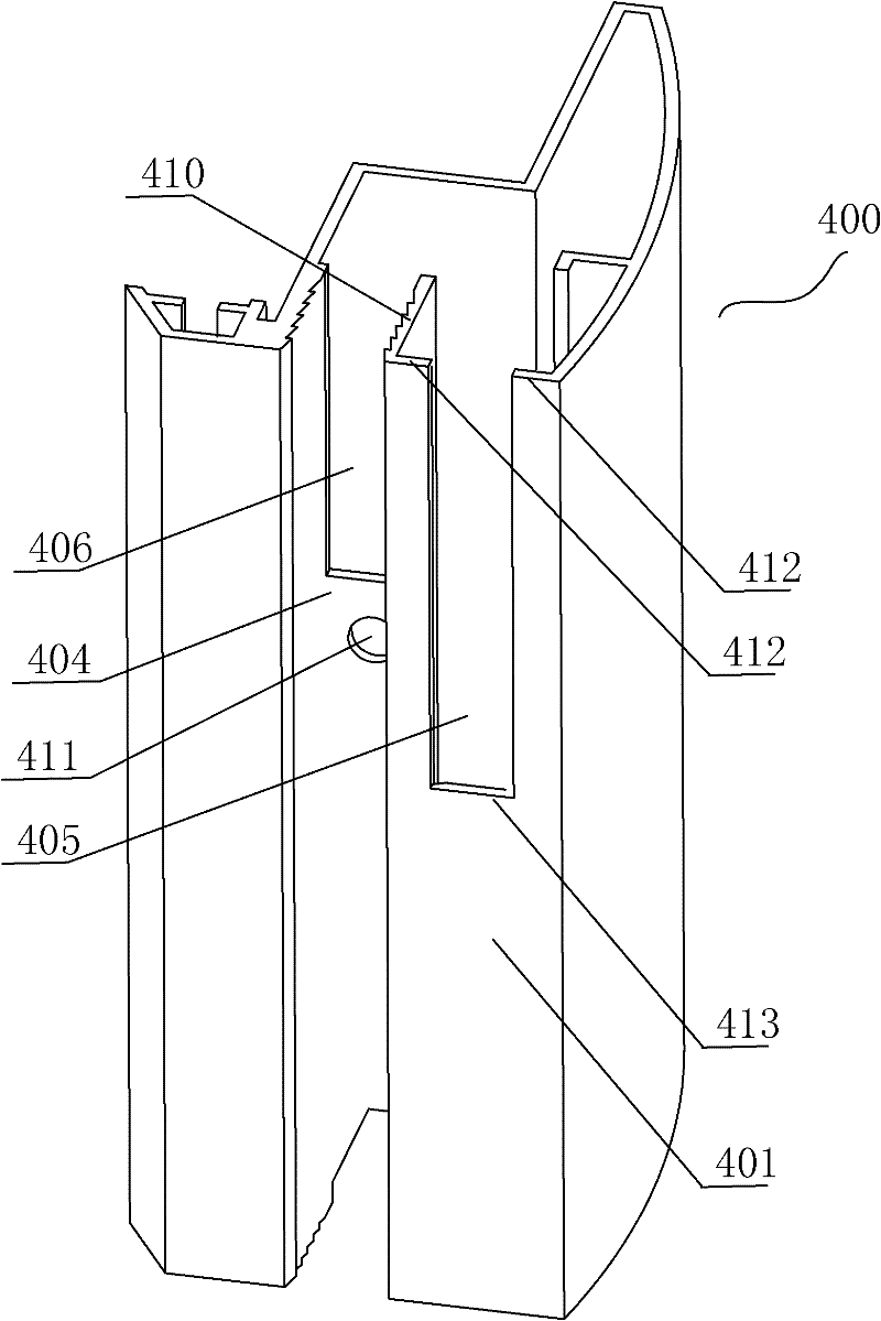 Section bar connector, section bar and section bar connecting structure