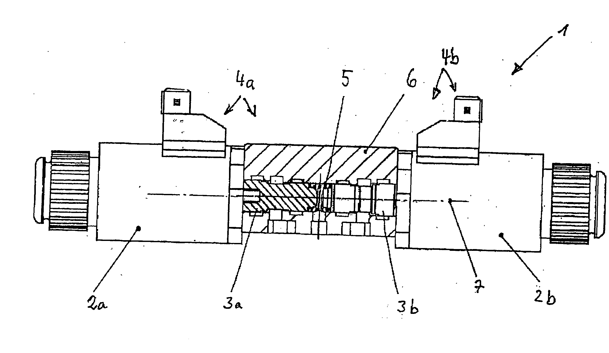 Hydrostatic displacer unit with a pivoting mechanism and a servo unit having pressure-reducing valves