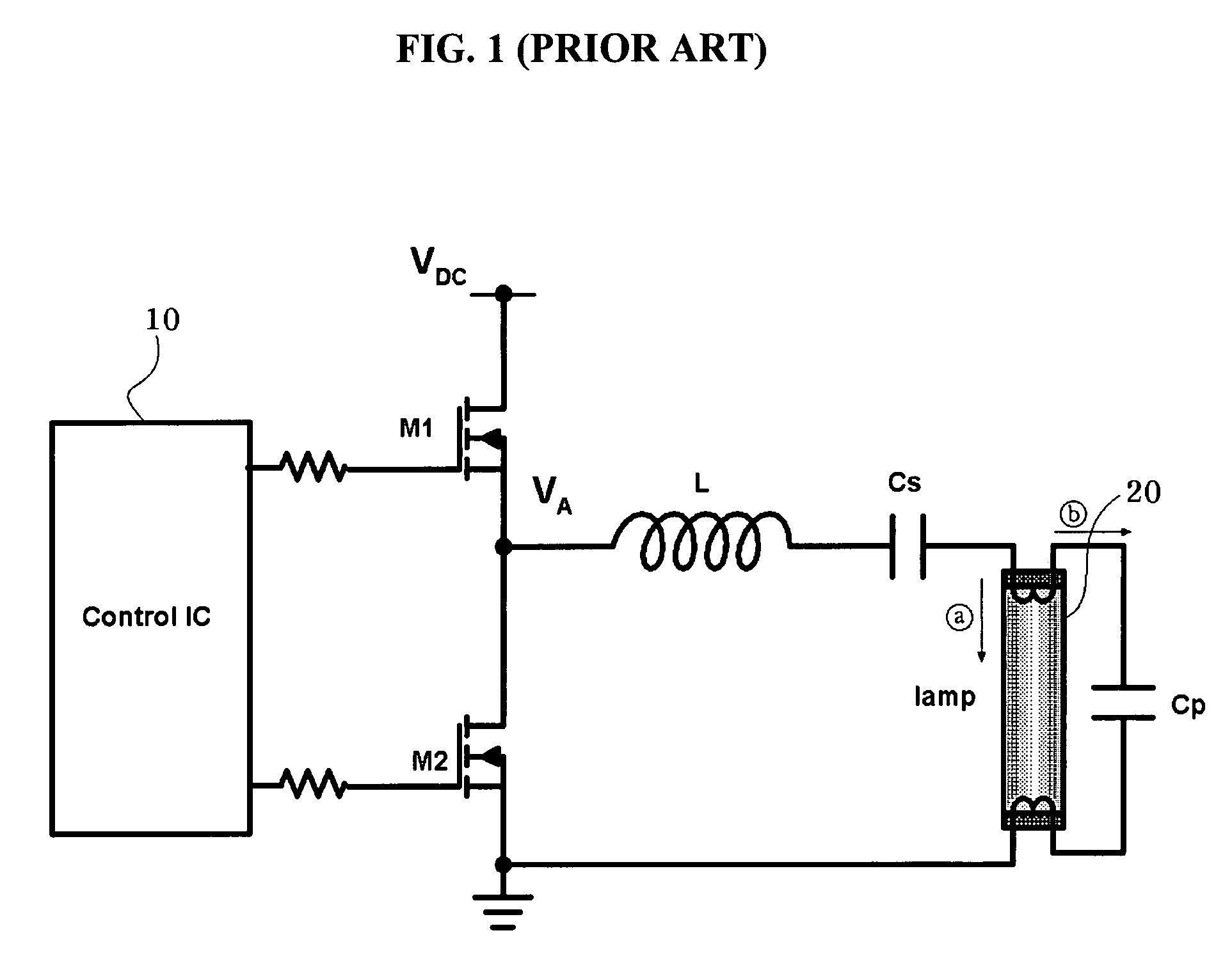 Circuit for detecting end of life of fluorescent lamp