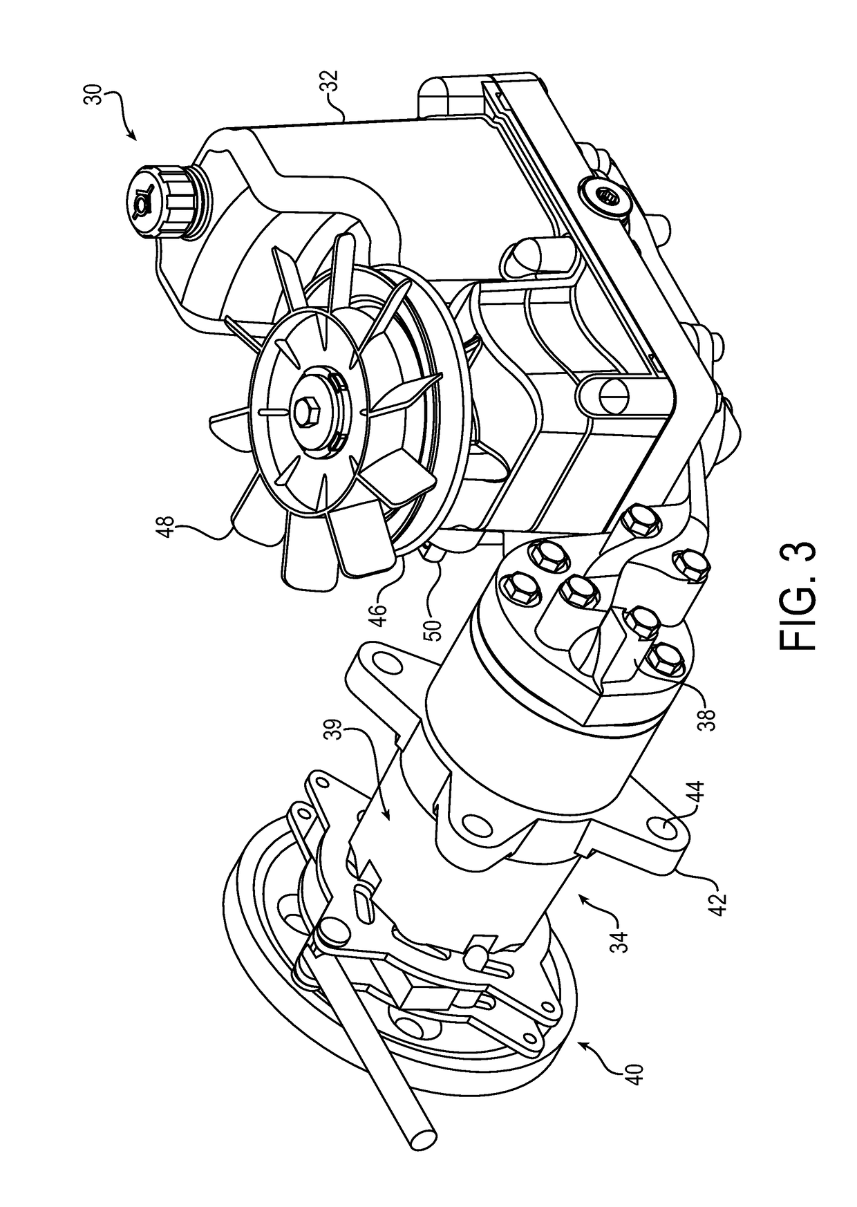 Mowing machine brake apparatus with slideable engagement
