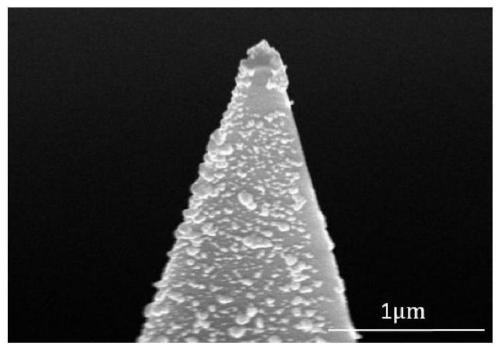 A method for generating metal coatings on controlled regions of atomic force microscope probe surfaces