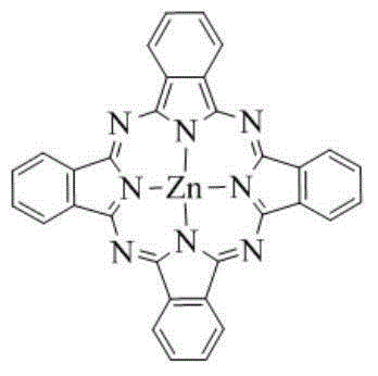 Synthetic method of unsubstituted zinc phthalocyanine