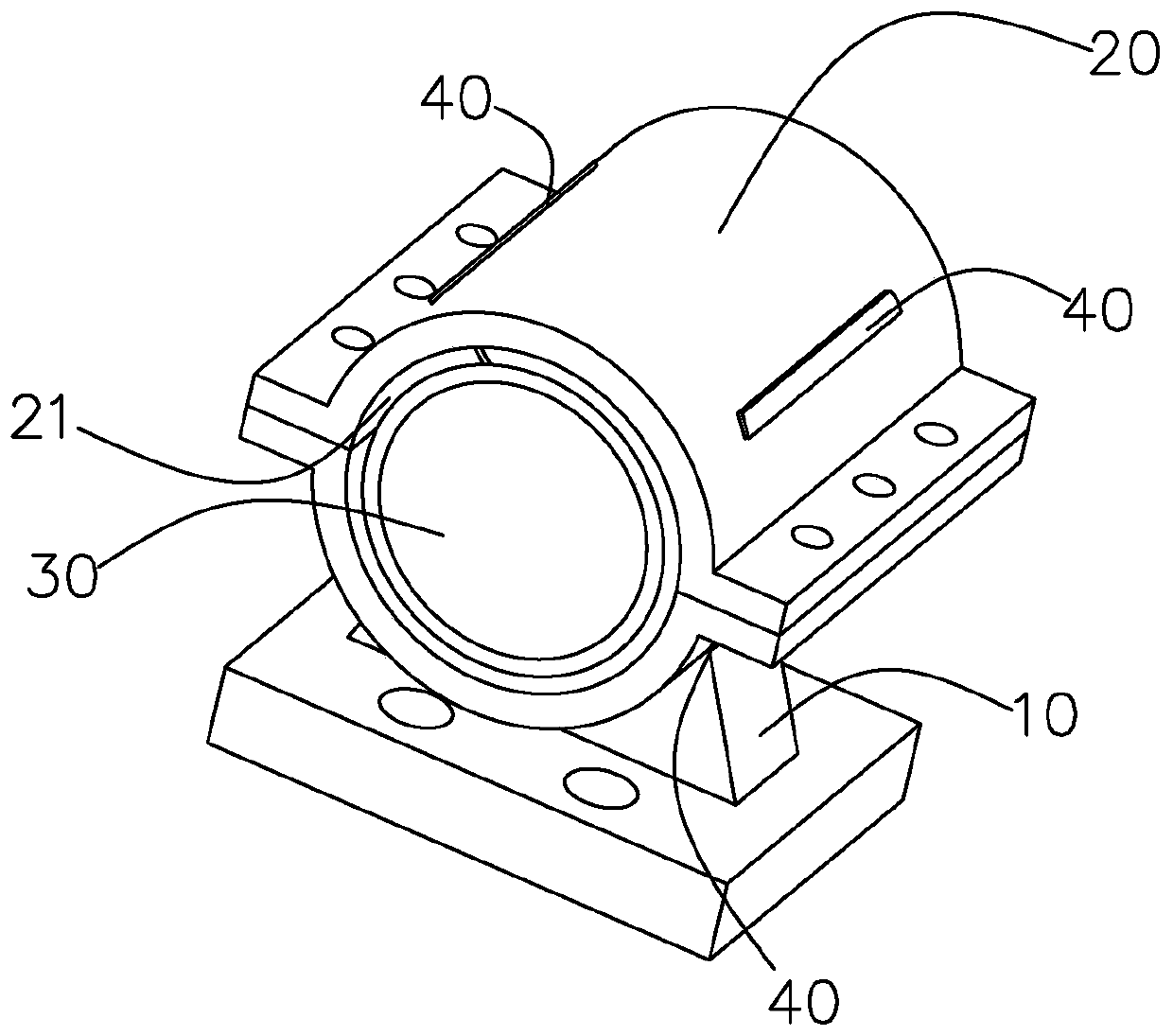 Sliding bearing capable of realizing self-aligning damping