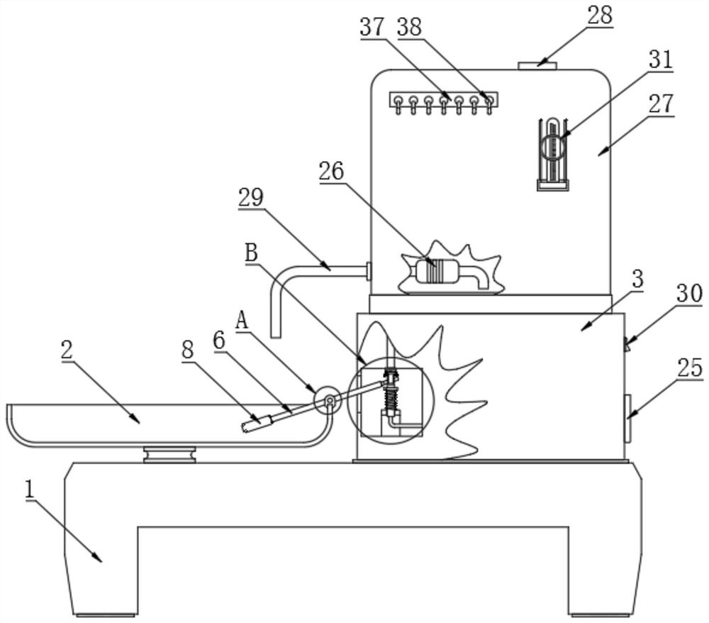 A water-saving water dispenser for animal husbandry