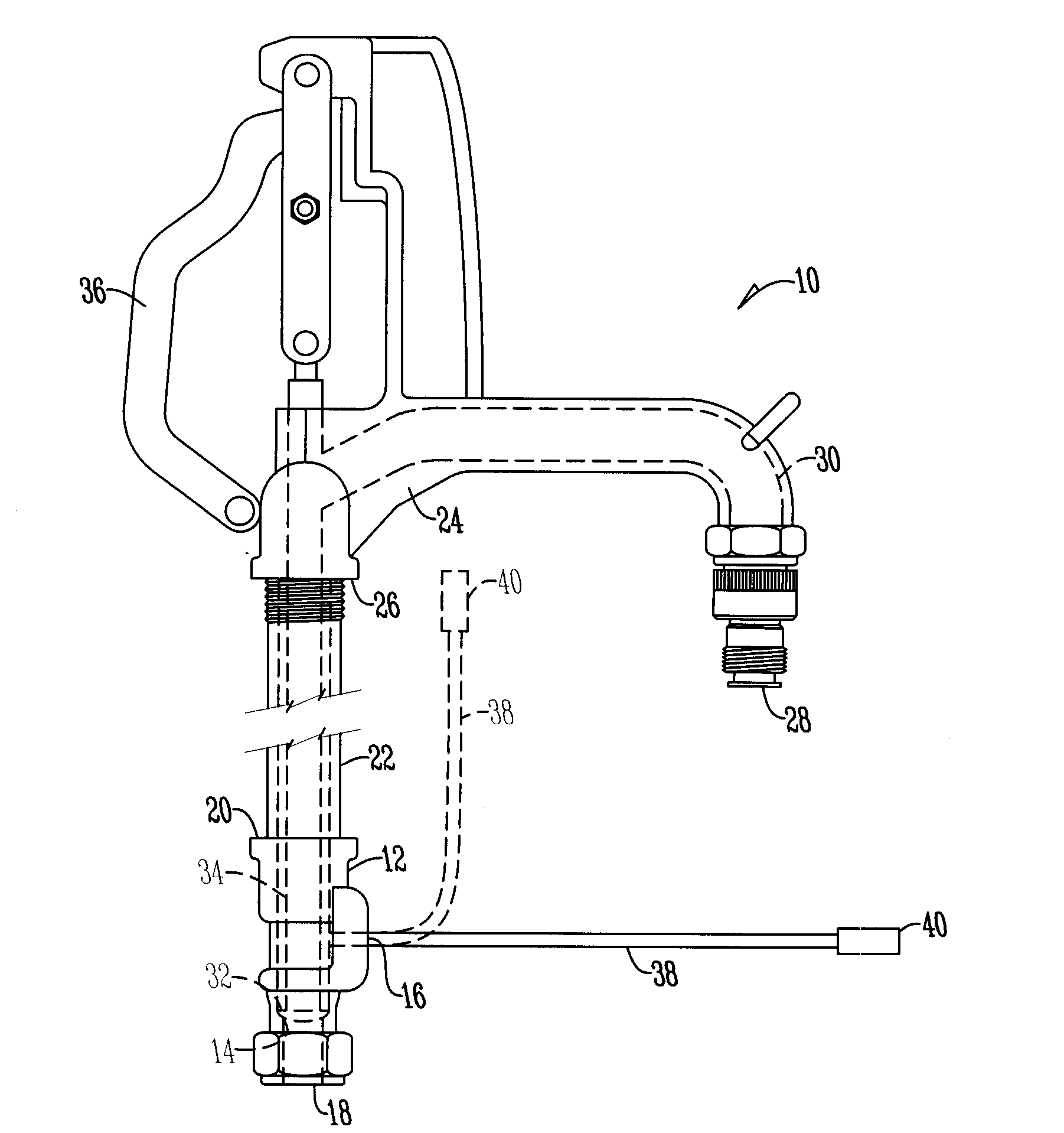 Yard hydrant with drain port air line