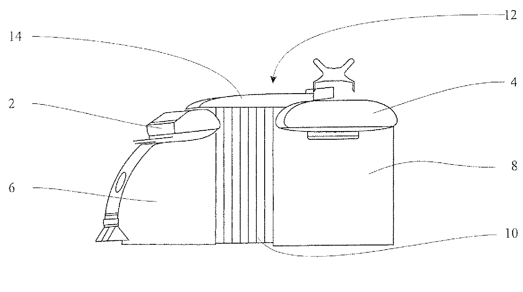 Curtain support assembly, in a framework design, in a cabin of a vehicle