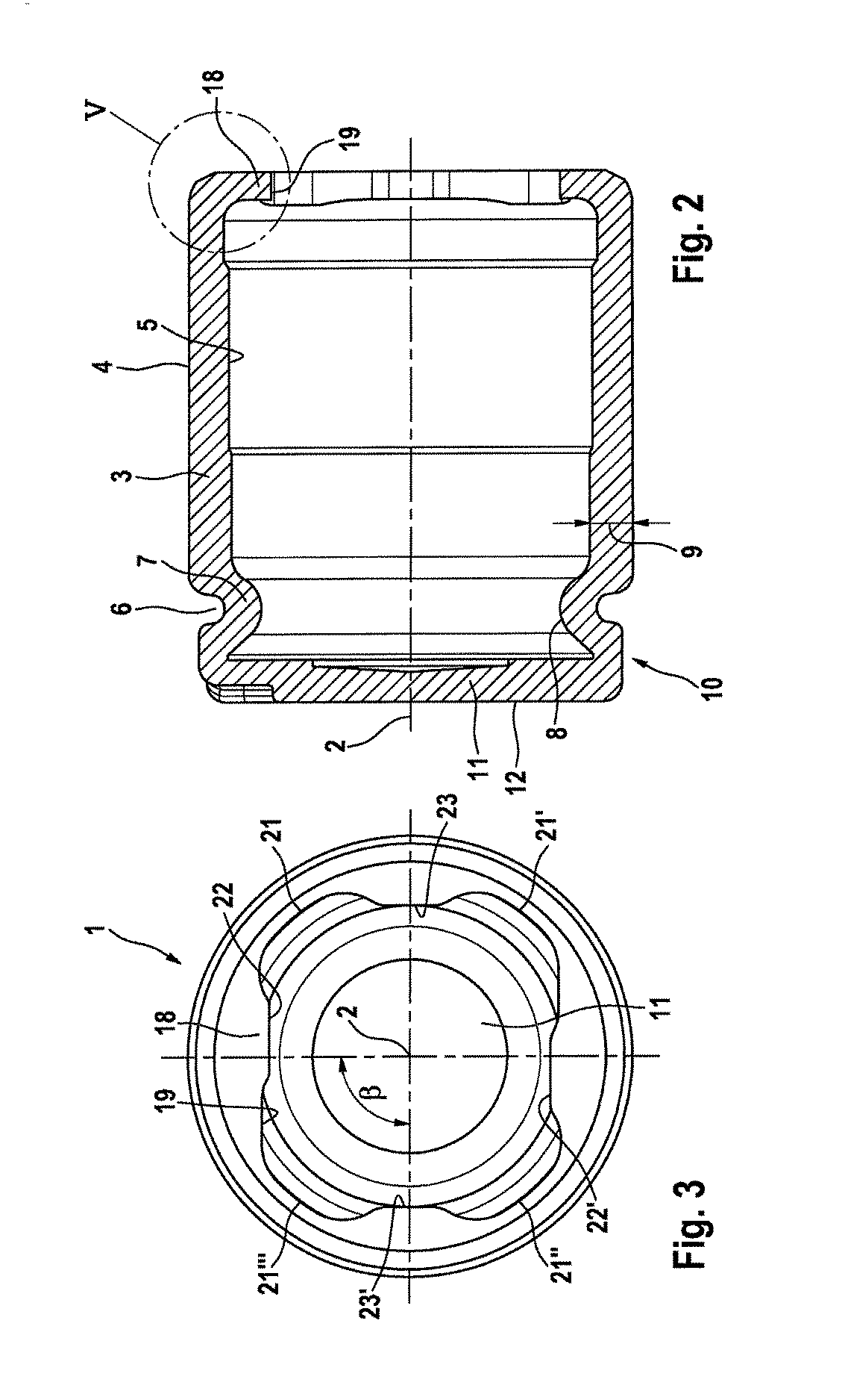 Piston for a brake caliper of a disk brake