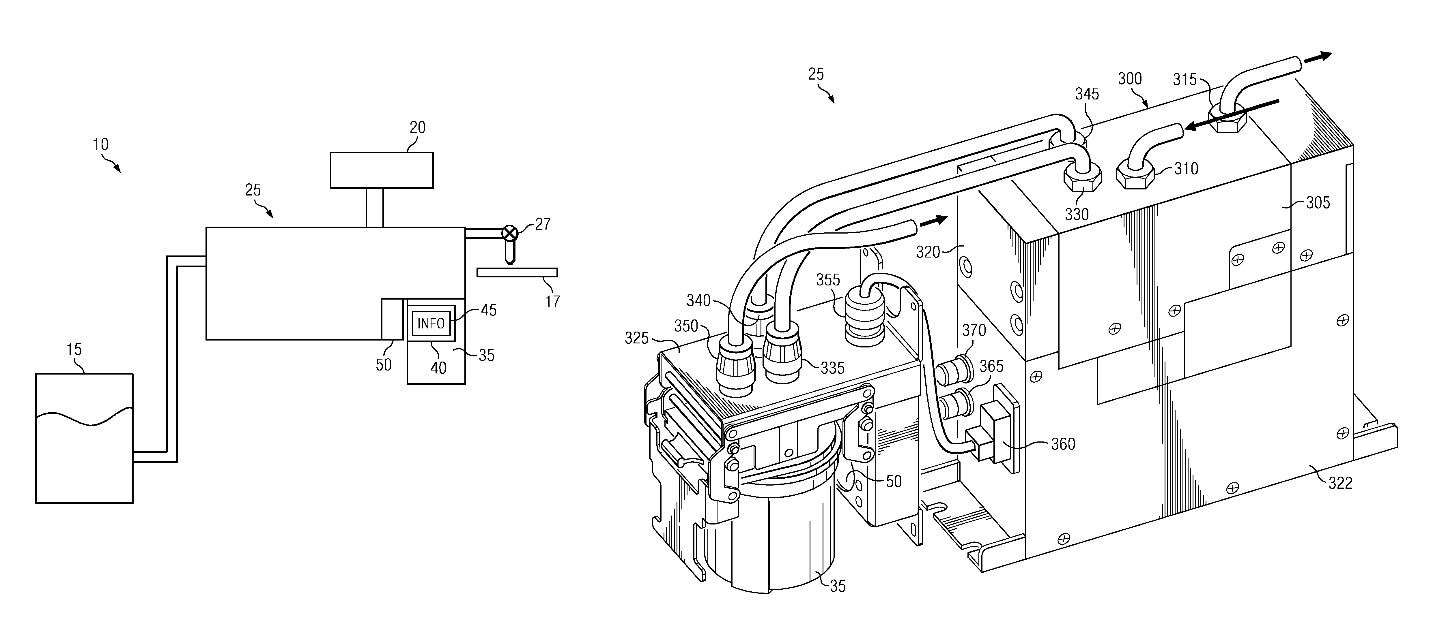 Method and system for controlling operation of a pump based on filter information in a filter information tag