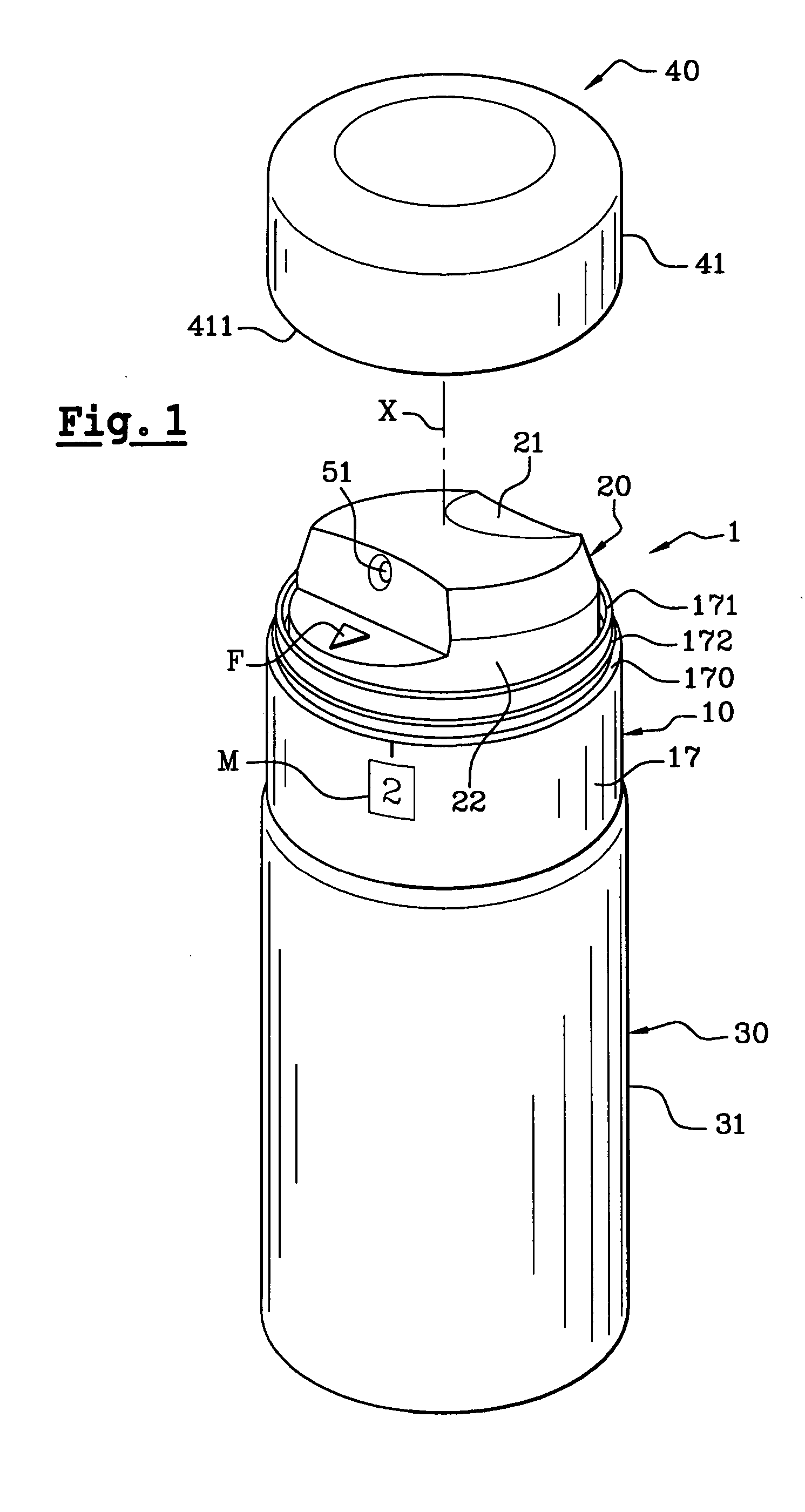 Product dispensing head and packaging with variable flow